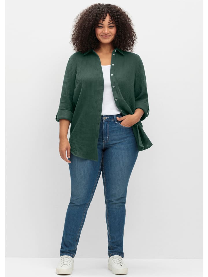 Хлопковая блузка цвета мха sheego
Хлопковая блузка цвета мха sheego