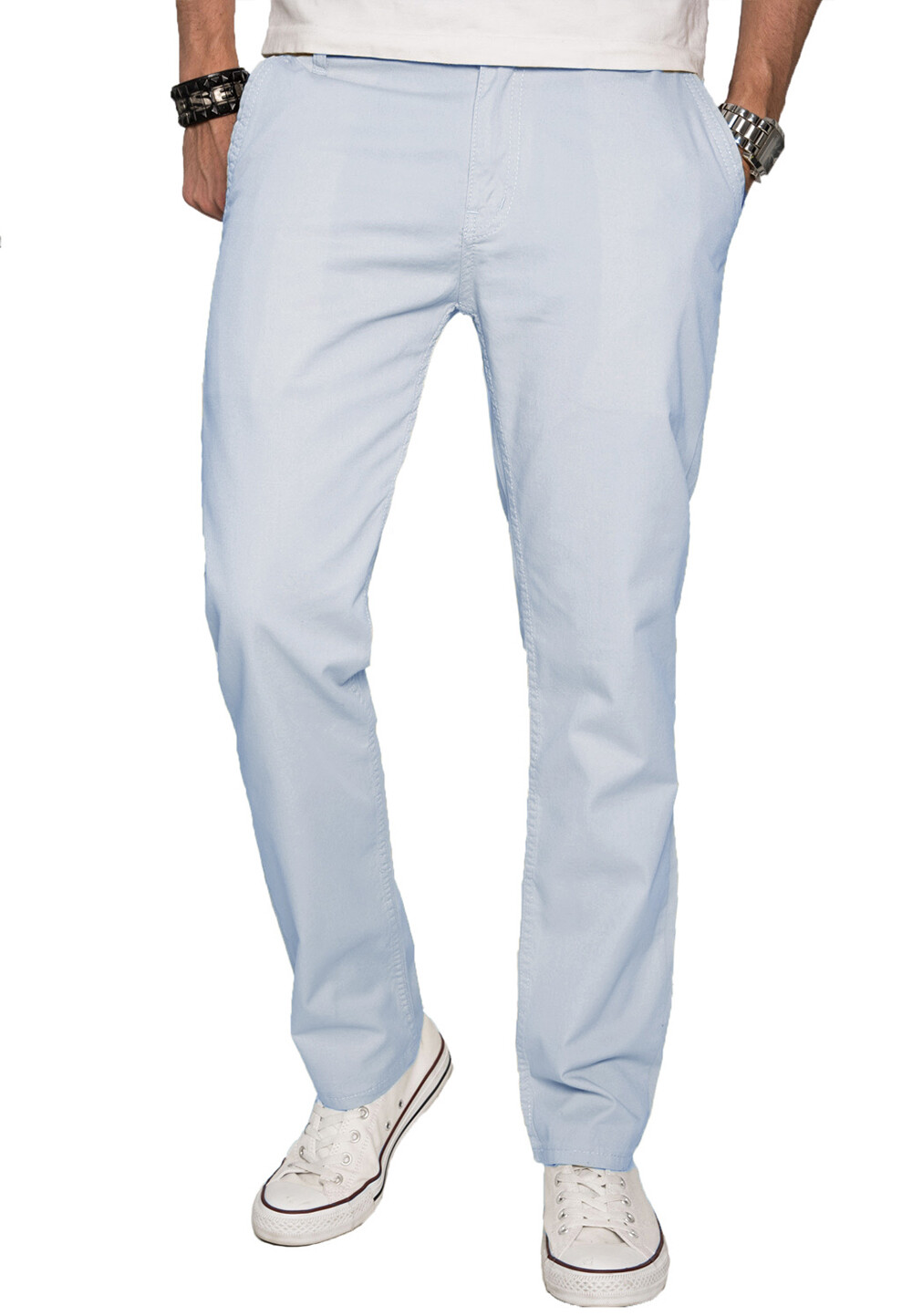 Брюки чинос Alessandro Salvarini Hose ASDaiily, светло синий
Брюки чинос Alessandro Salvarini Hose ASDaiily, светло синий