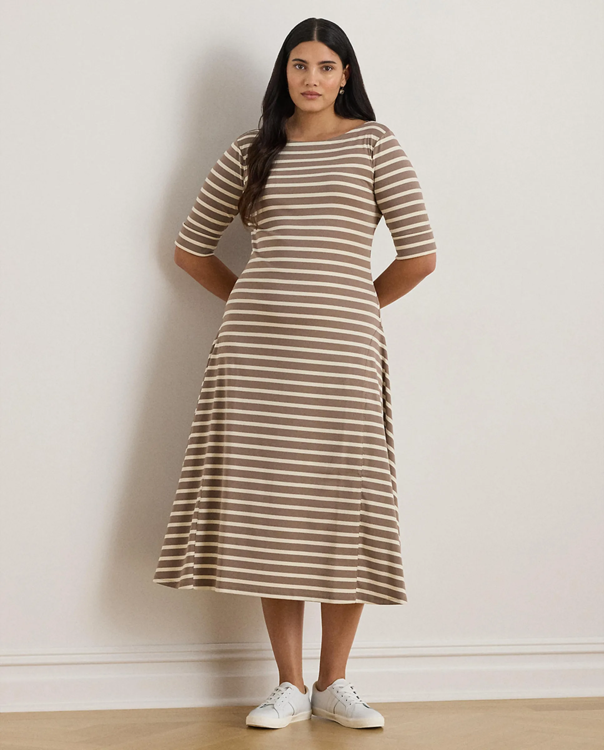 Миди-платье большого размера из эластичного хлопка Lauren Ralph Lauren Woman, бежевый
Миди-платье большого размера из эластичного хлопка Lauren Ralph Lauren Woman, бежевый