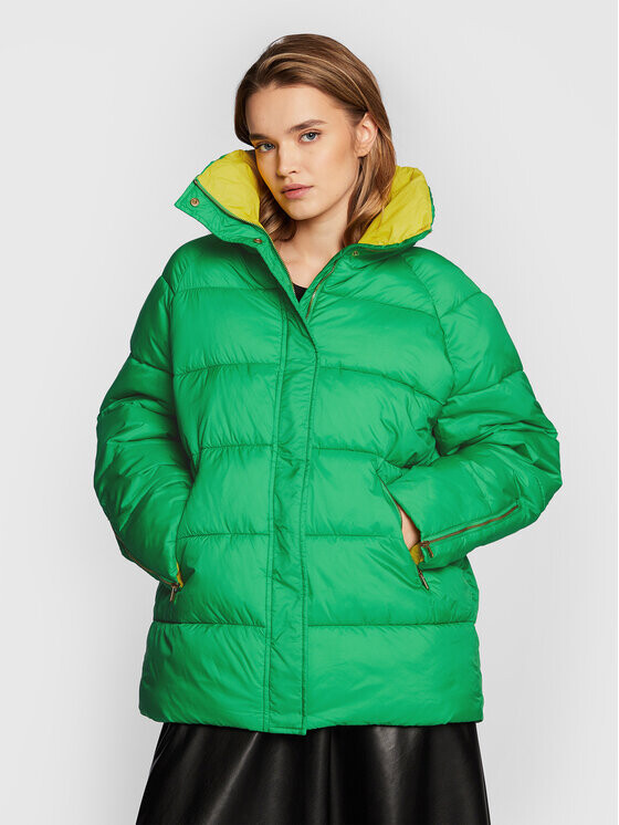 Пуховик свободного кроя Pinko, зеленый
Пуховик свободного кроя Pinko, зеленый