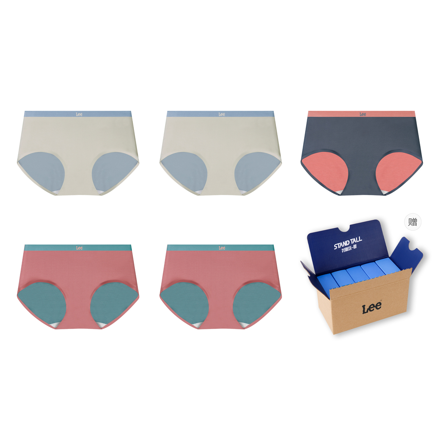 Lee Подарочный набор женского белья 5 пар
Lee Подарочный набор женского белья 5 пар