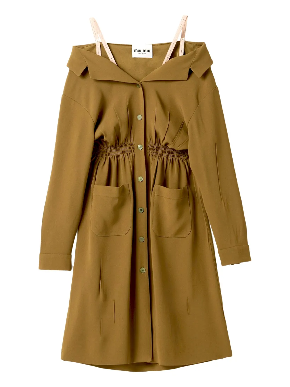 Платье из сабле MIU MIU, зеленый
Платье из сабле MIU MIU, зеленый