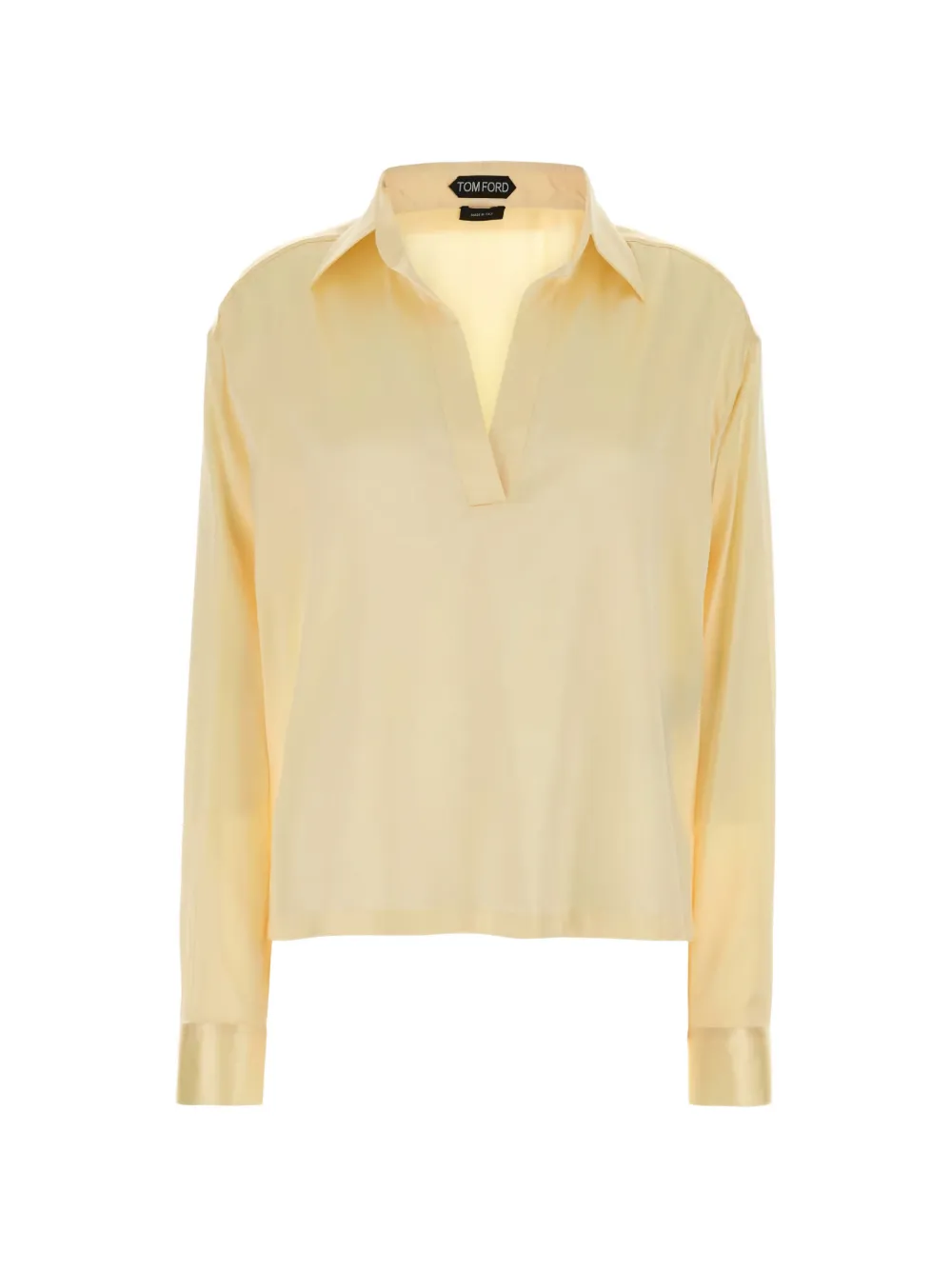 Атласная блузка с V-образным вырезом Tom Ford, бежевый
Атласная блузка с V-образным вырезом Tom Ford, бежевый