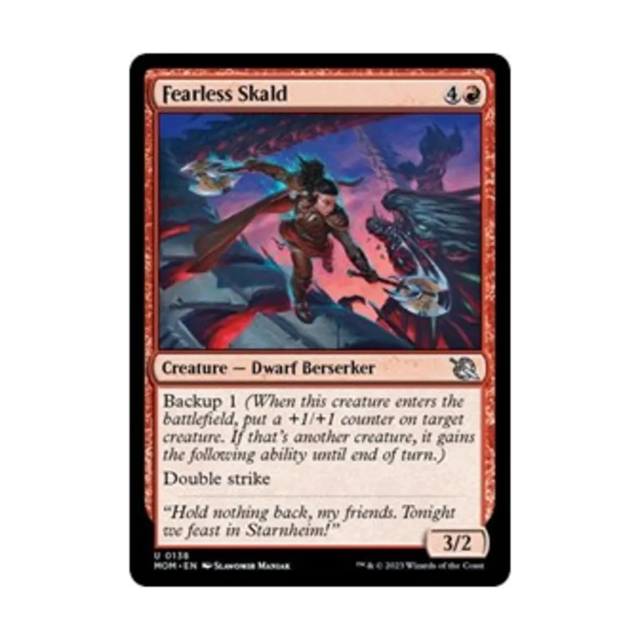 CCG Бесстрашный Скальд (U), MTG - March of the Machine
CCG Бесстрашный Скальд (U), MTG - March of the Machine