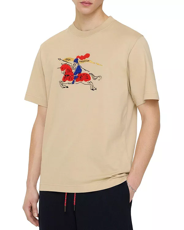 Хлопковая футболка Ekd Burberry, бежевый
Хлопковая футболка Ekd Burberry, бежевый