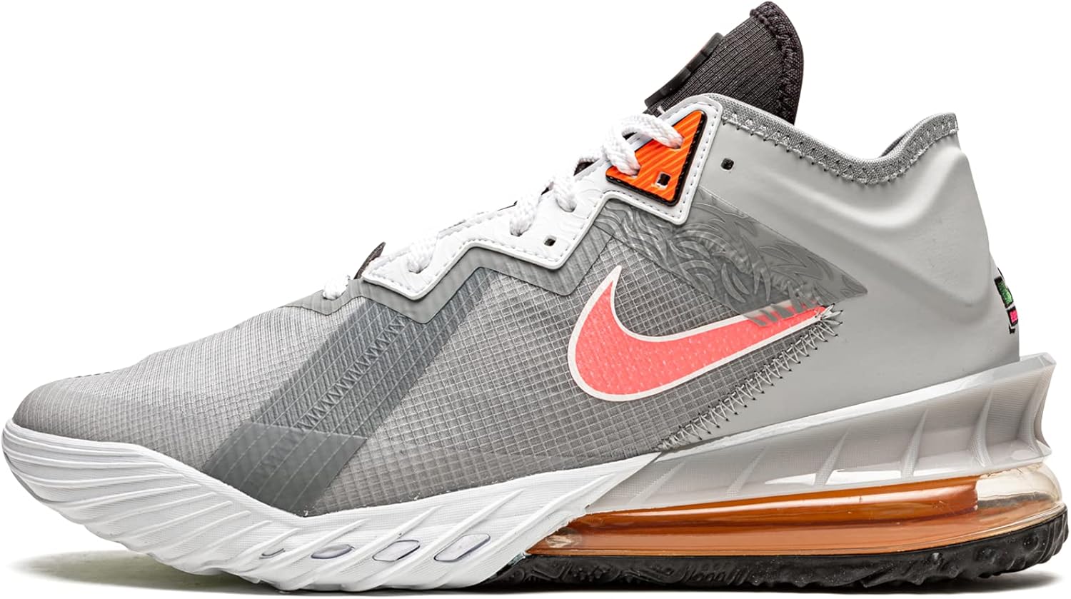 Nike Lebron XVIII Low Light Smoke Grey/Sunset Pulse/Black/White, Lt Smoke Grey/Sunset Pulse
Nike Lebron XVIII Low Light Smoke Grey/Sunset Pulse/Black/White, Lt Smoke Grey/Sunset Pulse