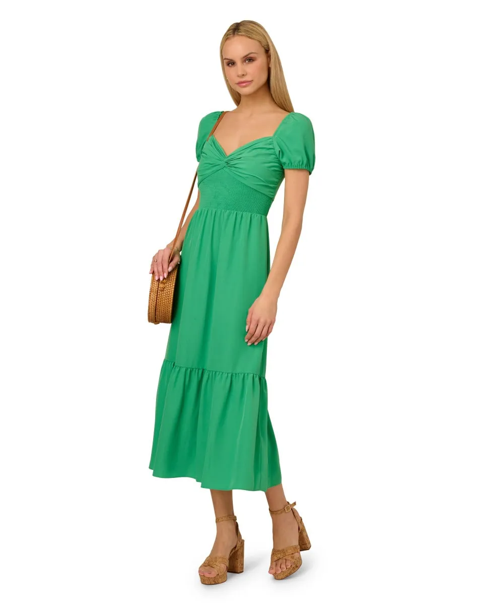 Платье миди с коротким рукавом Adrianna Papell, зеленый
Платье миди с коротким рукавом Adrianna Papell, зеленый