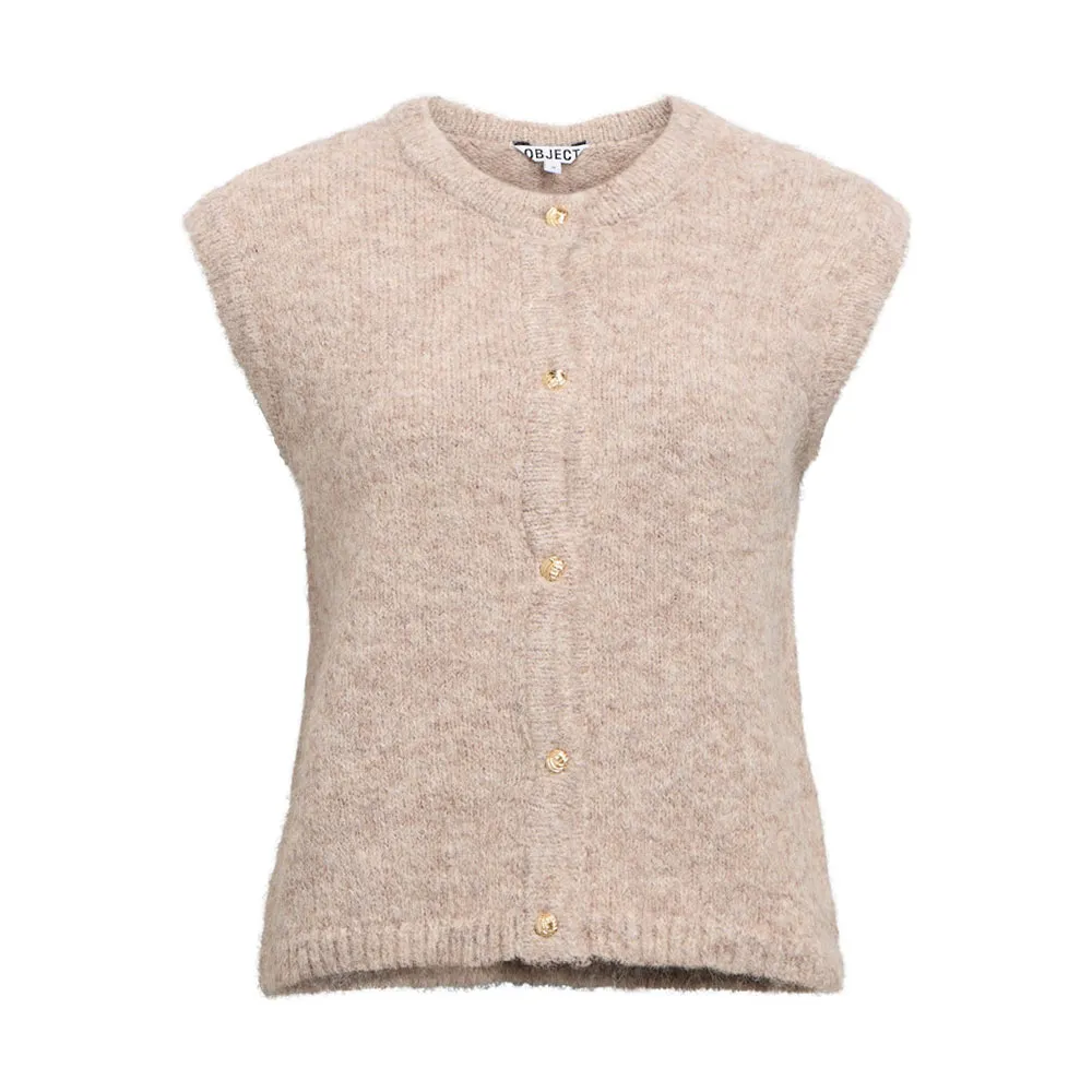 Вязаный жилет Object Saggia Regular Fit, бежевый
Вязаный жилет Object Saggia Regular Fit, бежевый