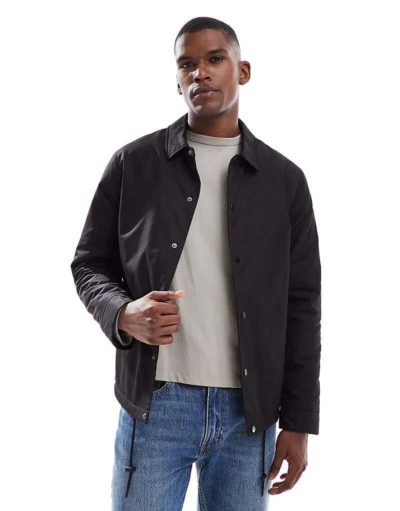 Стеганая куртка тренера New Look черного цвета
Стеганая куртка тренера New Look черного цвета