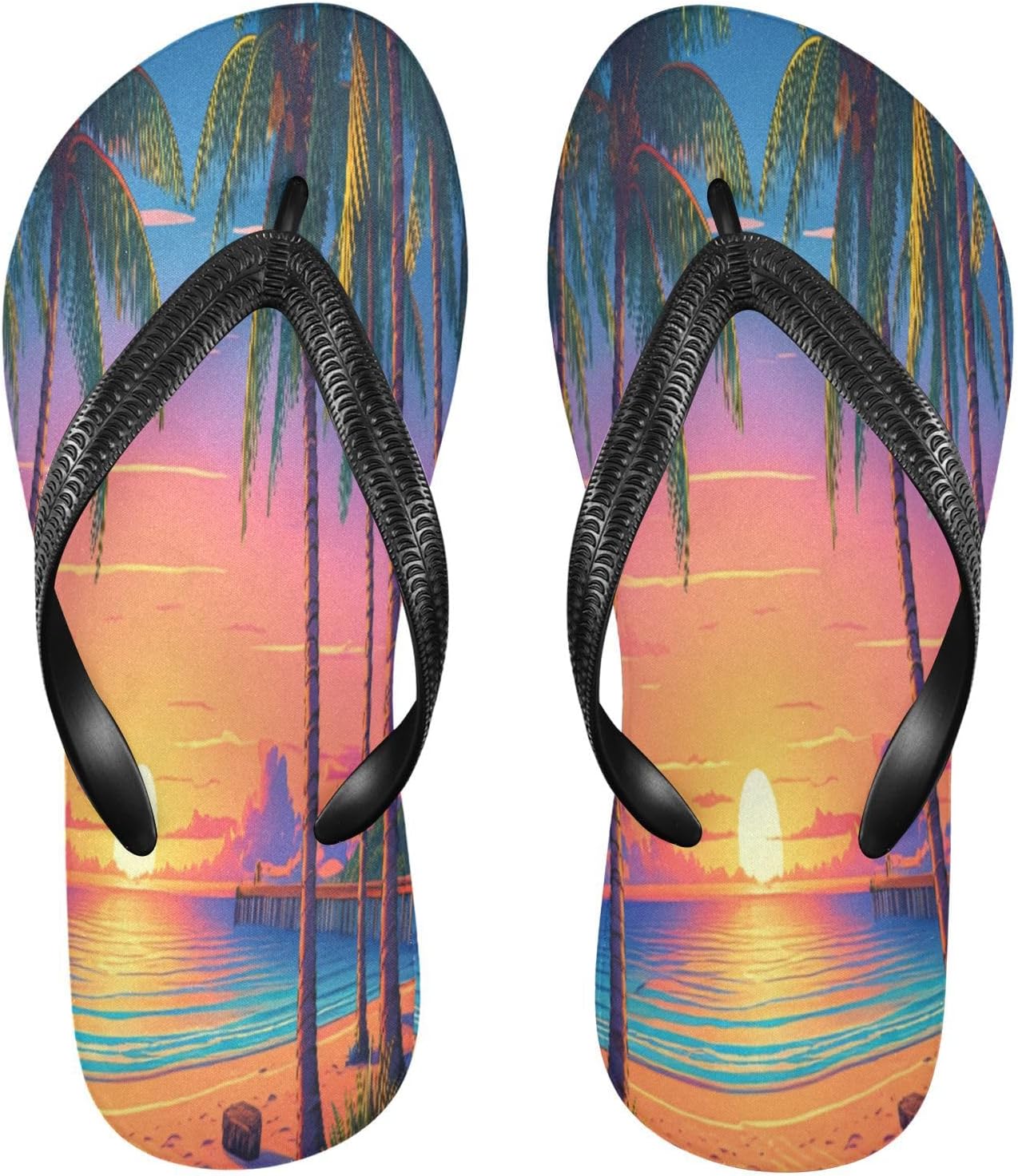 Пляжные вьетнамки Palm Beach Sunset оранжевого цвета с пляжным душем, резиновые нескользящие летние шлепанцы для женщин и мужчин Sinestour
Пляжные вьетнамки Palm Beach Sunset оранжевого цвета с пляжным душем, резиновые нескользящие летние шлепанцы для женщин и мужчин Sinestour