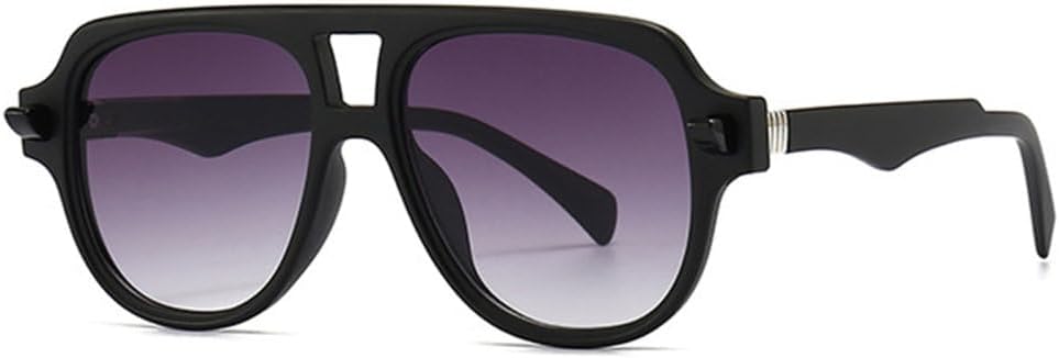 Модные солнцезащитные очки с двойной перемычкой для женщин, ретро-градиентные очки с защитой от УФ-излучения UV400, трендовые мужские солнцезащитные очки с заклепками TYUVIVO, Black Gray Gradient
Модные солнцезащитные очки с двойной перемычкой для женщин, ретро-градиентные очки с защитой от УФ-излучения UV400, трендовые мужские солнцезащитные очки с заклепками TYUVIVO, Black Gray Gradient