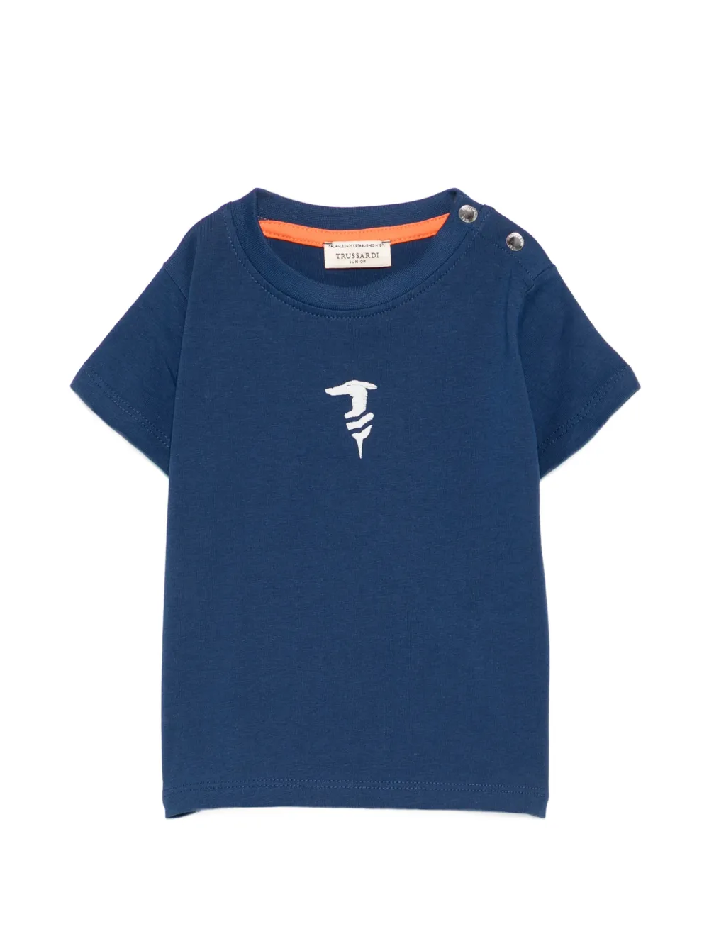 Футболка с вышитым логотипом Trussardi Junior, синий
Футболка с вышитым логотипом Trussardi Junior, синий