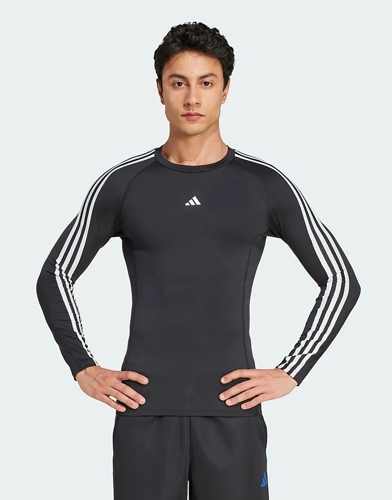 Компрессионный топ adidas Training techfit с тремя полосками и длинными рукавами черного цвета adidas performance
Компрессионный топ adidas Training techfit с тремя полосками и длинными рукавами черного цвета adidas performance