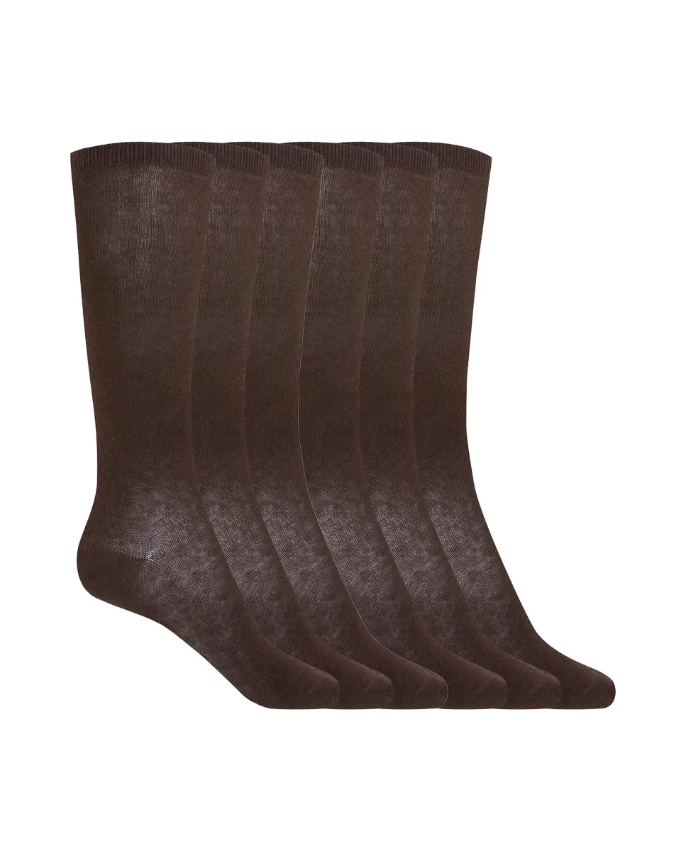 Набор из 6 пар однотонных хлопковых носков Basix Punto Blanco, темно-коричневый
Набор из 6 пар однотонных хлопковых носков Basix Punto Blanco, темно-коричневый