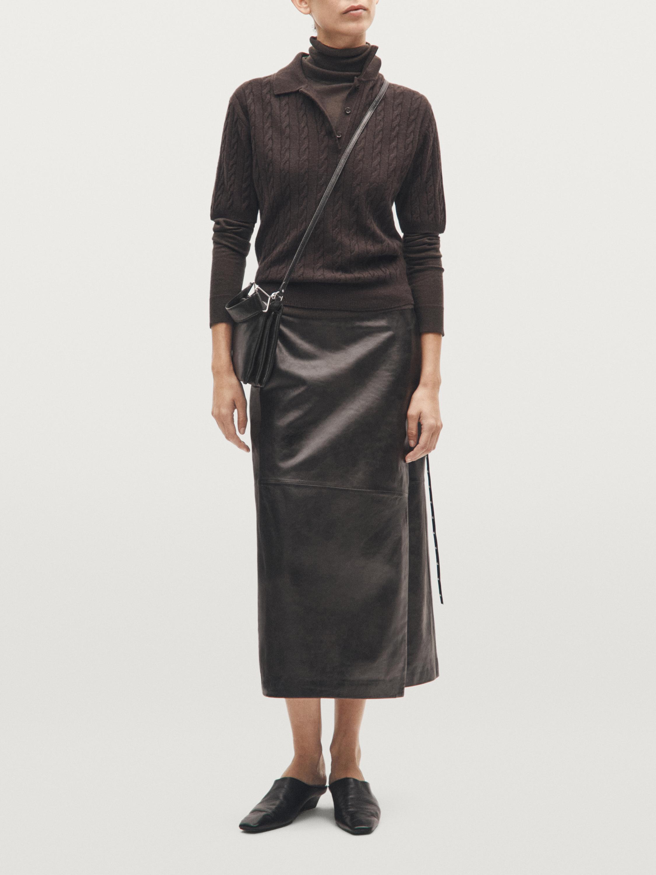 Маленькая сумка из кожи наппа с отделениями Massimo Dutti, черный
Маленькая сумка из кожи наппа с отделениями Massimo Dutti, черный