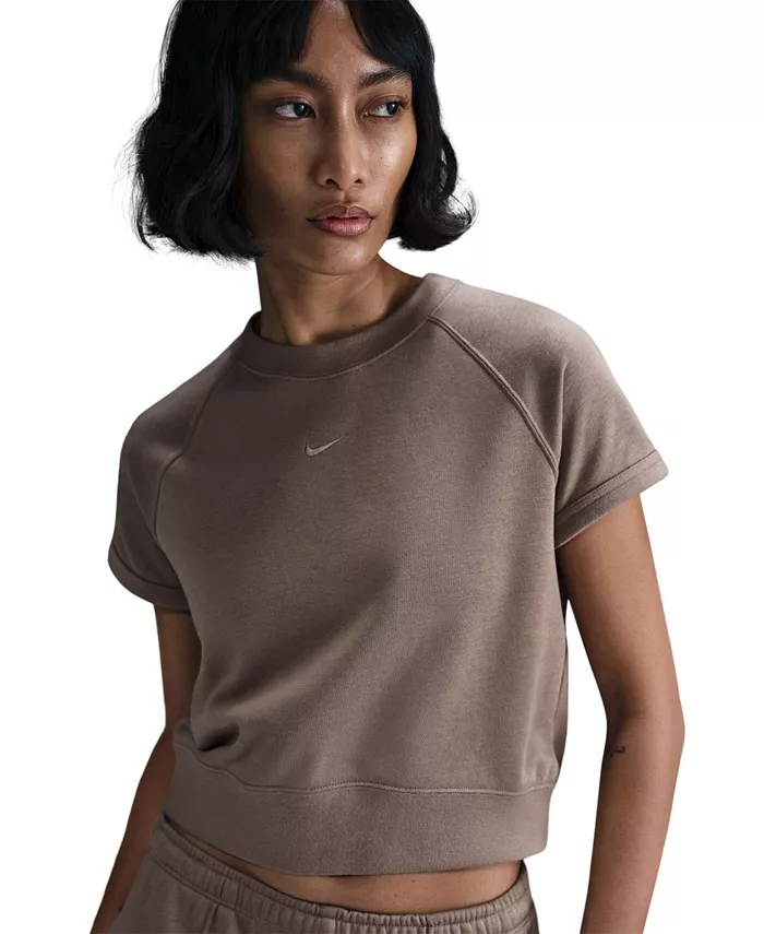 Спортивная одежда для женщин: футболка Chill Terry с рукавом реглан Nike, коричневый
Спортивная одежда для женщин: футболка Chill Terry с рукавом реглан Nike, коричневый