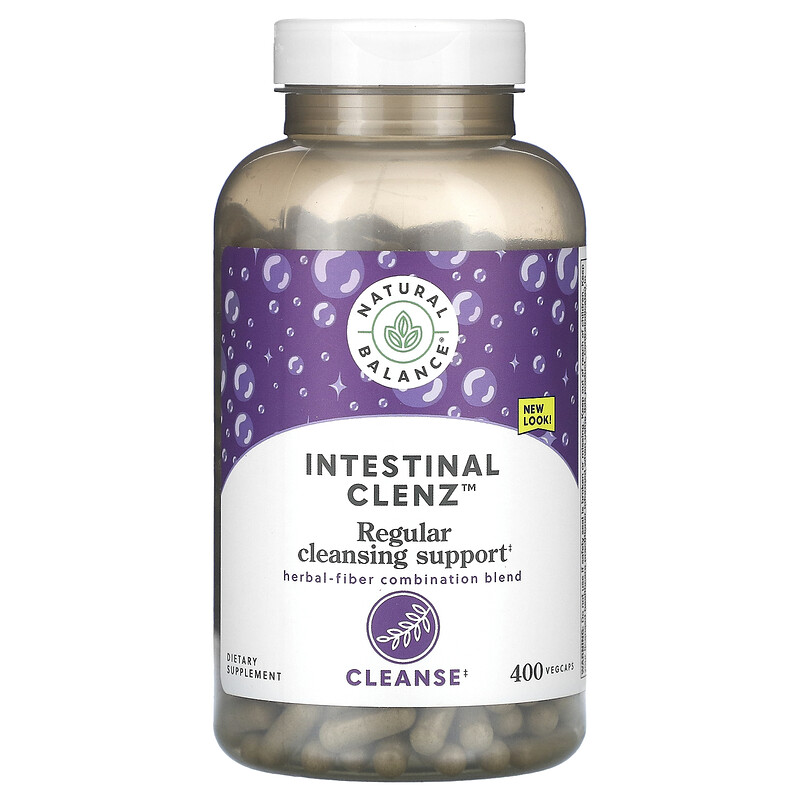 Natural Balance, Intestinal Clenz, средство для очищения кишечника, 400 растительных капсул
Natural Balance, Intestinal Clenz, средство для очищения кишечника, 400 растительных капсул