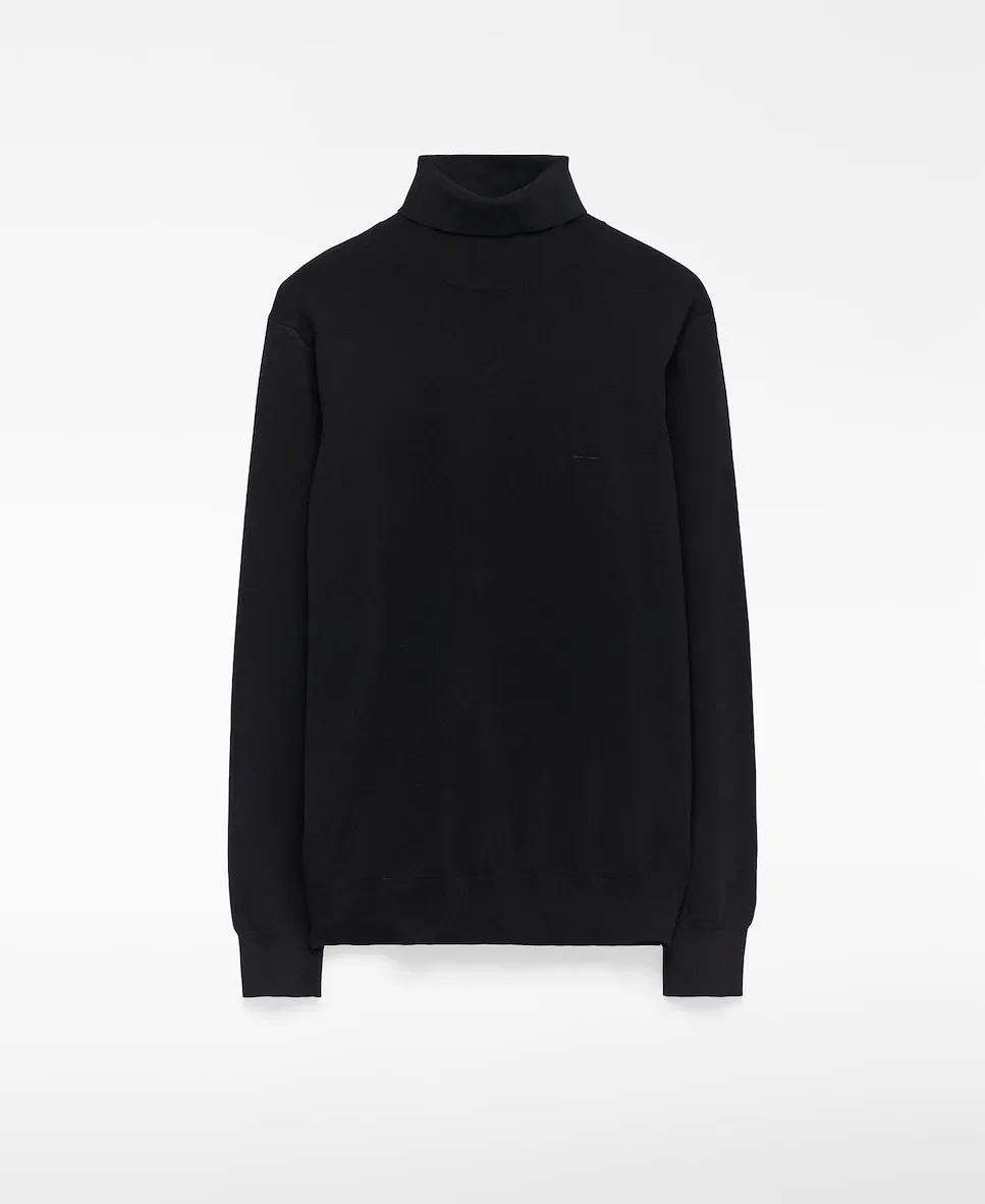 Мужской облегающий свитер с высоким воротом Adolfo Dominguez, черный
Мужской облегающий свитер с высоким воротом Adolfo Dominguez, черный