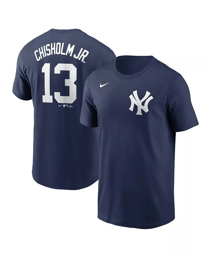 Футболка с именем и номером игрока Jazz Chisholm Jr. New York Yankees, темно-синяя, для подростков Nike
Футболка с именем и номером игрока Jazz Chisholm Jr. New York Yankees, темно-синяя, для подростков Nike