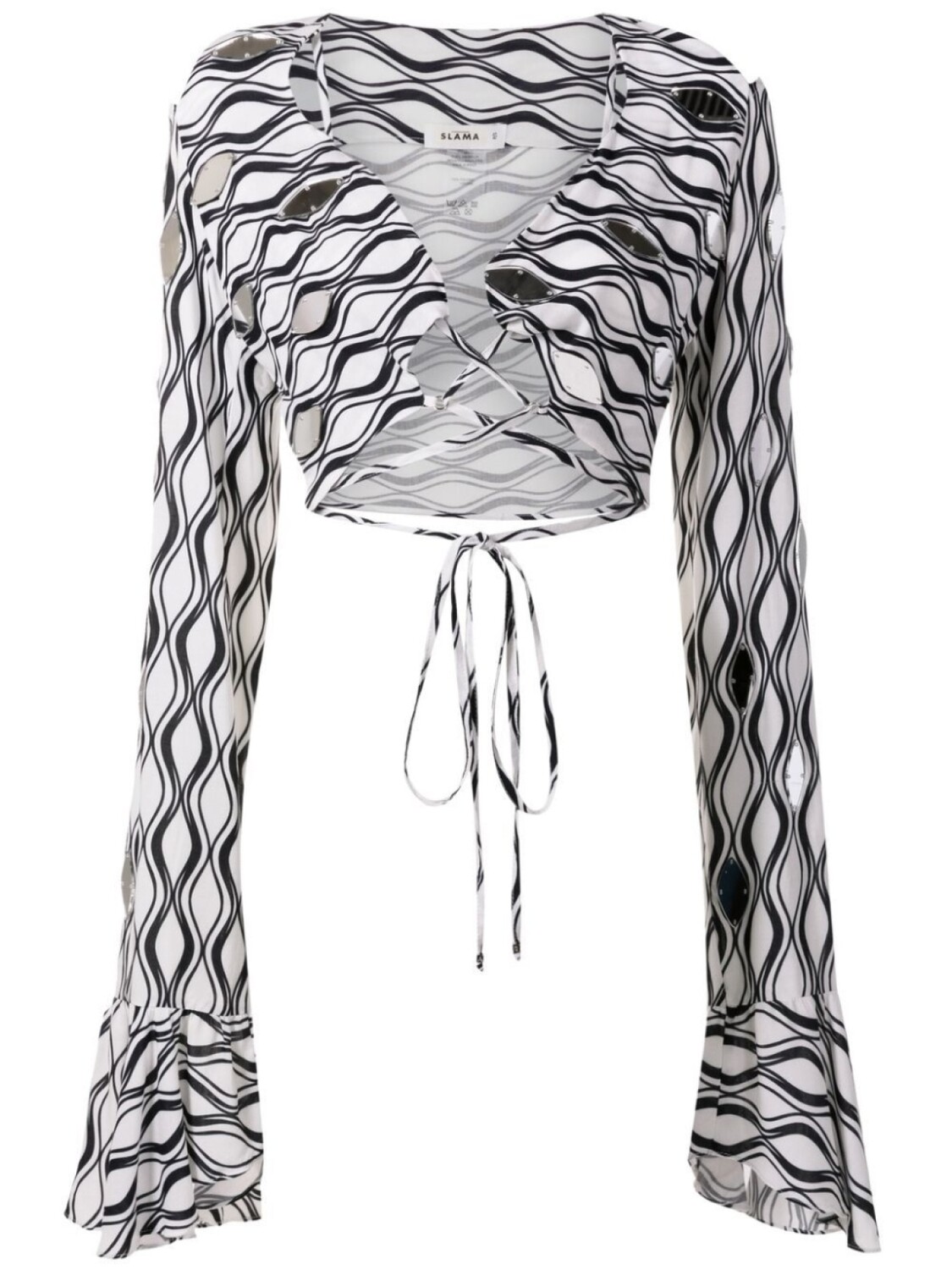 Блузка с длинными рукавами и завязками Amir Slama, белый
Блузка с длинными рукавами и завязками Amir Slama, белый