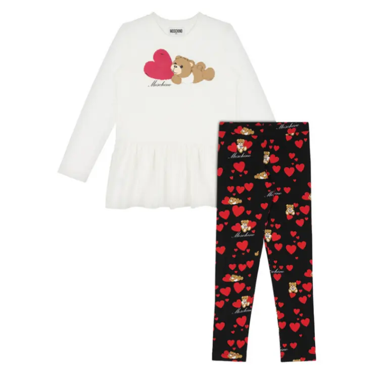 Тедди Повседневная спортивная одежда для детей 3-7 лет MOSCHINO, черный 
Тедди Повседневная спортивная одежда для детей 3-7 лет MOSCHINO, черный