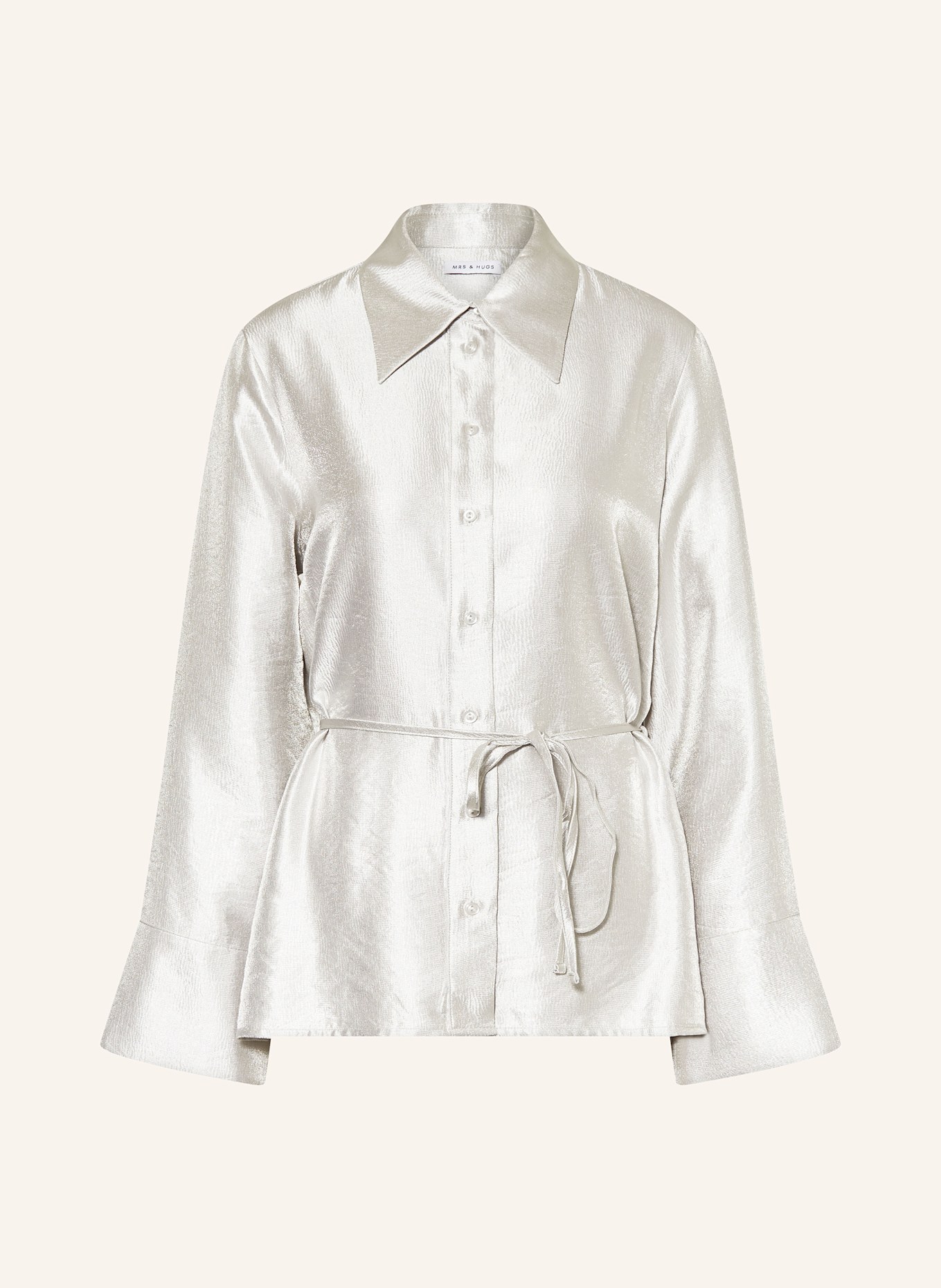 Рубашка блузка Mrs & Hugs, серебряный
Рубашка блузка Mrs & Hugs, серебряный