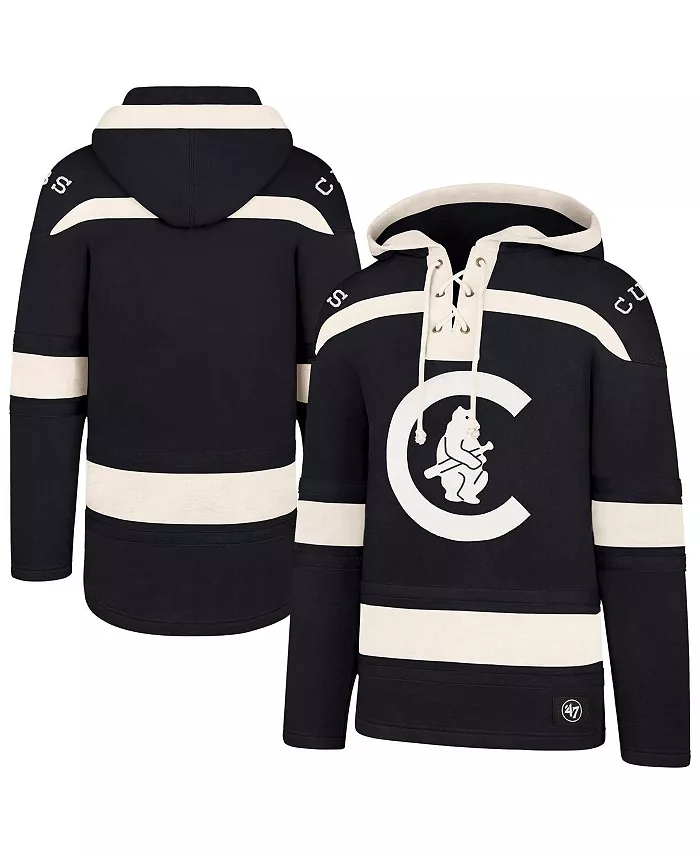 Мужская синяя толстовка с капюшоном Chicago Cubs Superior Lacer на шнурках '47 Brand
Мужская синяя толстовка с капюшоном Chicago Cubs Superior Lacer на шнурках '47 Brand
