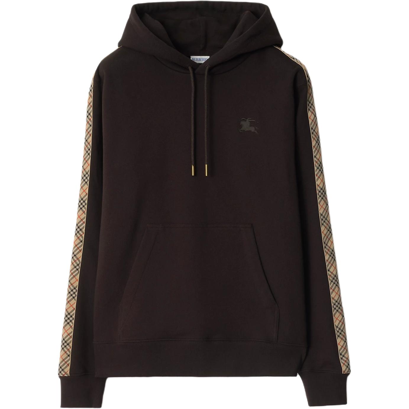 Худи из хлопка Check trimmed Burberry, коричневый
Худи из хлопка Check trimmed Burberry, коричневый