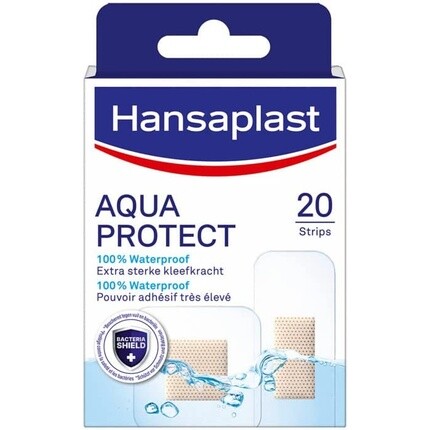 Hansaplast Aquaprotect Водостойкие пластыри, 20 полосок
Hansaplast Aquaprotect Водостойкие пластыри, 20 полосок
