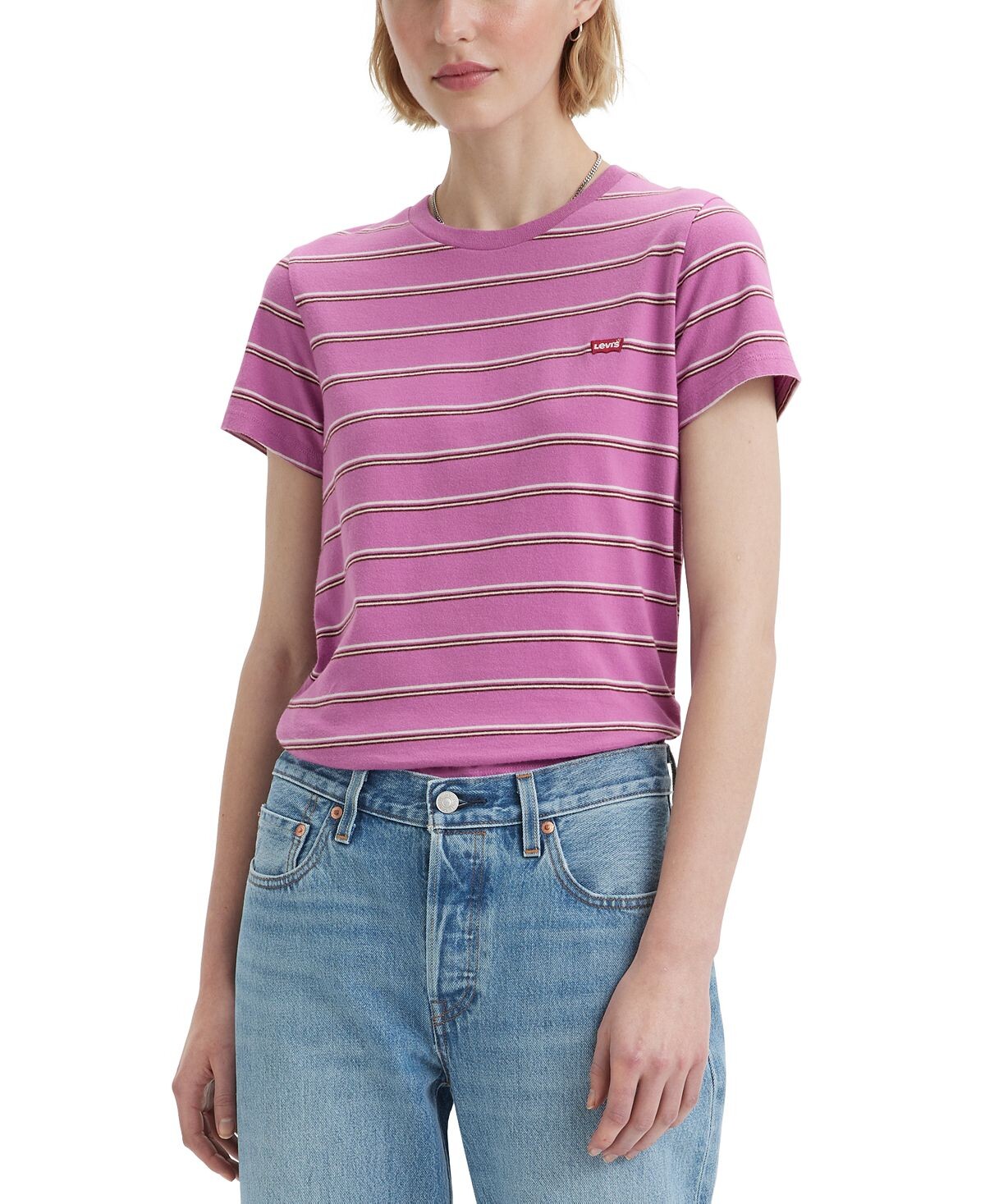 Женская хлопковая футболка The Perfect с круглым вырезом Levi's
Женская хлопковая футболка The Perfect с круглым вырезом Levi's