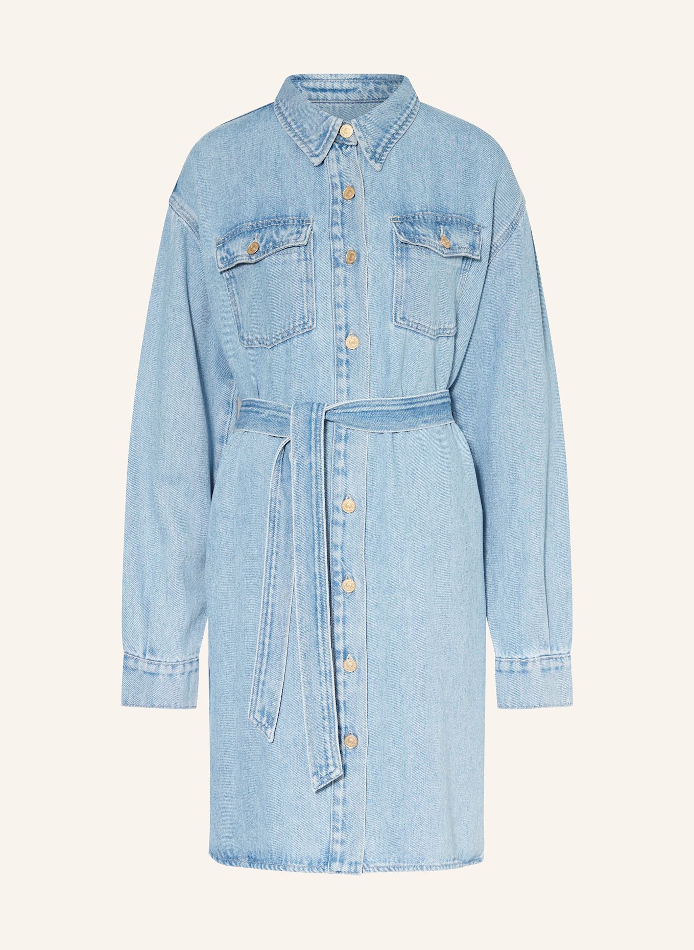 Платье-Рубашка в джинсовом стиле 7 For All Mankind, голубой
Платье-Рубашка в джинсовом стиле 7 For All Mankind, голубой
