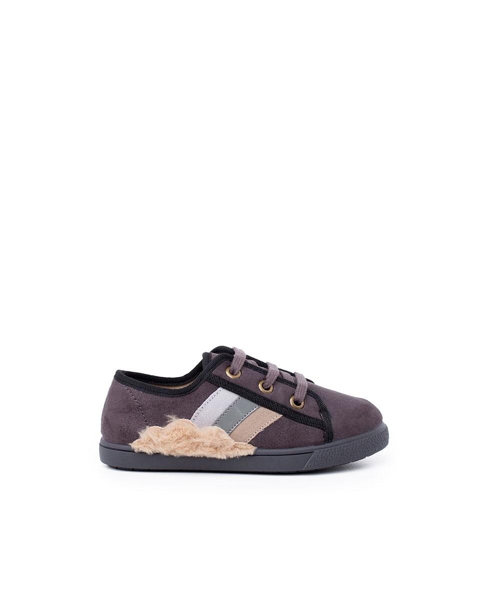 Детские кеды из парусины с меховыми облаками Pisamonas, серый
Детские кеды из парусины с меховыми облаками Pisamonas, серый