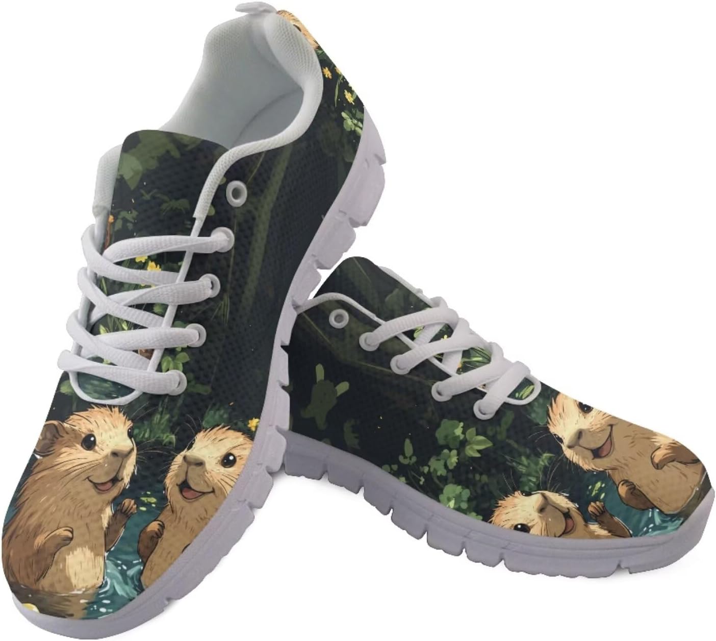 Кроссовки Jeiento Fashion для бега и прогулок на шнуровке для мужчин и женщин, удобная сетчатая обувь для тенниса, повседневная обувь для работы и путешествий, Capybara
Кроссовки Jeiento Fashion для бега и прогулок на шнуровке для мужчин и женщин, удобная сетчатая обувь для тенниса, повседневная обувь для работы и путешествий, Capybara