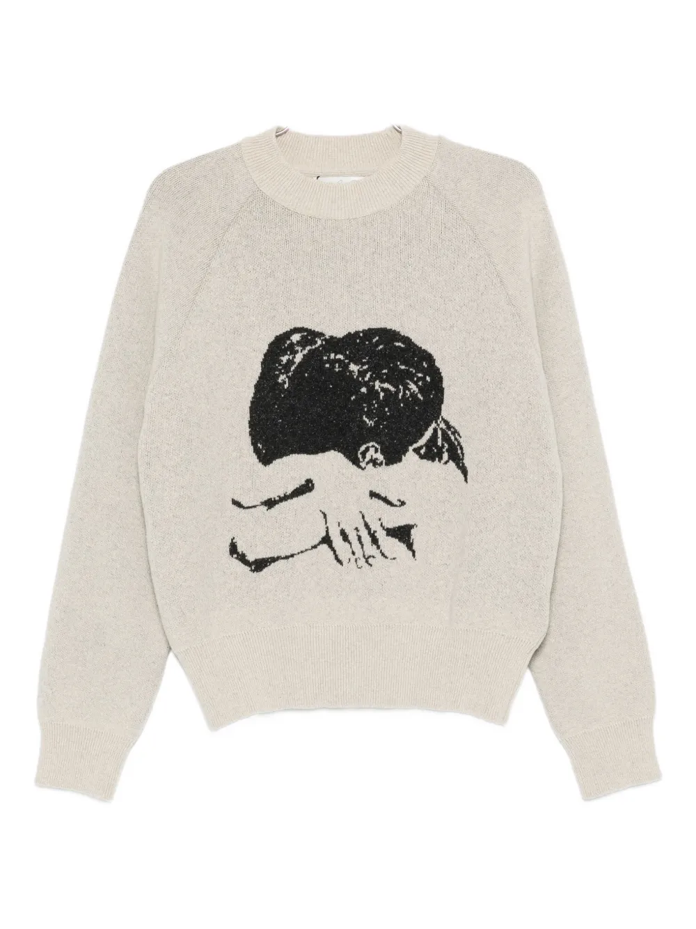 Джемпер с круглым вырезом и жаккардовым узором CARNE BOLLENTE, нейтральный
Джемпер с круглым вырезом и жаккардовым узором CARNE BOLLENTE, нейтральный