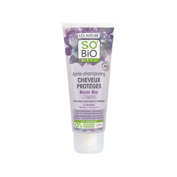 Кондиционер для защищенных волос касторовое масло и аргинин, 200 мл So'Bio Etic Pielęgnacja włosów
Кондиционер для защищенных волос касторовое масло и аргинин, 200 мл So'Bio Etic Pielęgnacja włosów