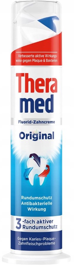 Theramed, Original, зубная паста из Германии, 100 мл
Theramed, Original, зубная паста из Германии, 100 мл