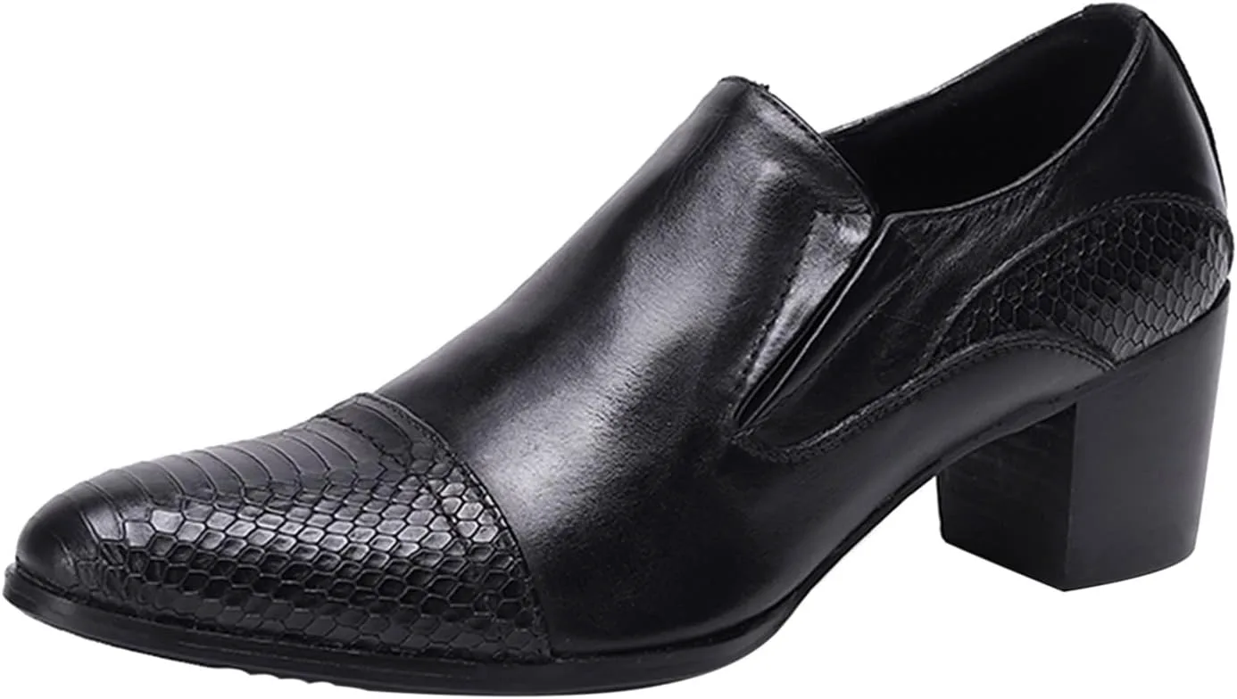 Мужские туфли Santimon из натуральной кожи черного цвета с толстым каблуком - лоферы без шнурков с декоративным металлом, заклепками, тиснением и молнией - для вечеринок, официальных мероприятий, готического стиля и офиса, черный
Мужские туфли Santimon из натуральной кожи черного цвета с толстым каблуком - лоферы без шнурков с декоративным металлом, заклепками, тиснением и молнией - для вечеринок, официальных мероприятий, готического стиля и офиса, черный