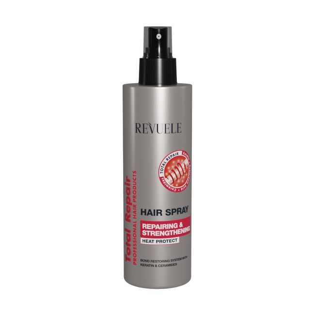Total Repair восстанавливающий и укрепляющий термозащитный спрей для волос Revuele, 200 мл
Total Repair восстанавливающий и укрепляющий термозащитный спрей для волос Revuele, 200 мл