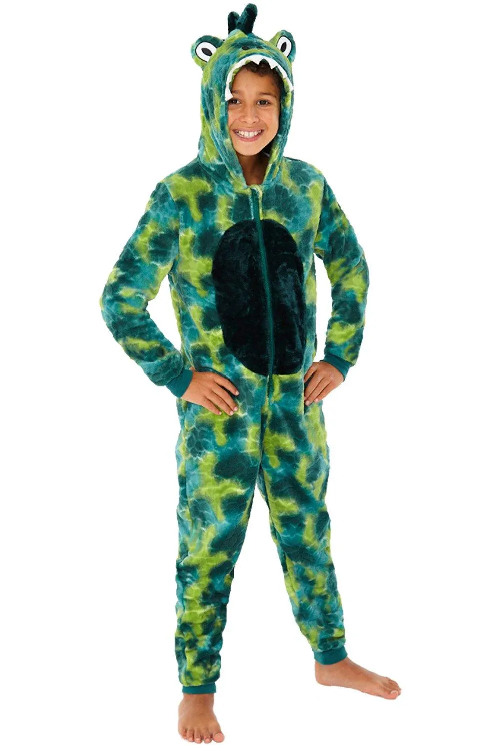 Флисовый комбинезон с тиснением динозавра Animal Crazy, зеленый
Флисовый комбинезон с тиснением динозавра Animal Crazy, зеленый