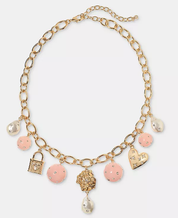 Ожерелье с подвесками из бусин и искусственного жемчуга, 16 дюймов + 3 дюйма, эксклюзивно в Macy's On 34Th, gold
Ожерелье с подвесками из бусин и искусственного жемчуга, 16 дюймов + 3 дюйма, эксклюзивно в Macy's On 34Th, gold