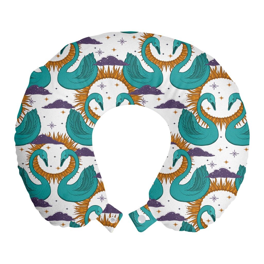 ABAKUHAUS Swans Travel Подушка для шеи, Mystic Aquatic Bird and Sun, Пенопластовые дорожные принадлежности для самолета и автомобиля, 30x30 см, Многоцветная морская пена
ABAKUHAUS Swans Travel Подушка для шеи, Mystic Aquatic Bird and Sun, Пенопластовые дорожные принадлежности для самолета и автомобиля, 30x30 см, Многоцветная морская пена