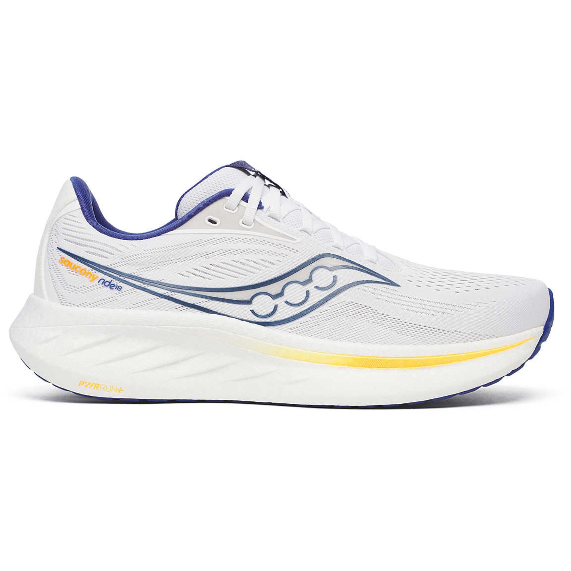 Мужские беговые кроссовки Ride 18 Saucony, White/Azurite
Мужские беговые кроссовки Ride 18 Saucony, White/Azurite