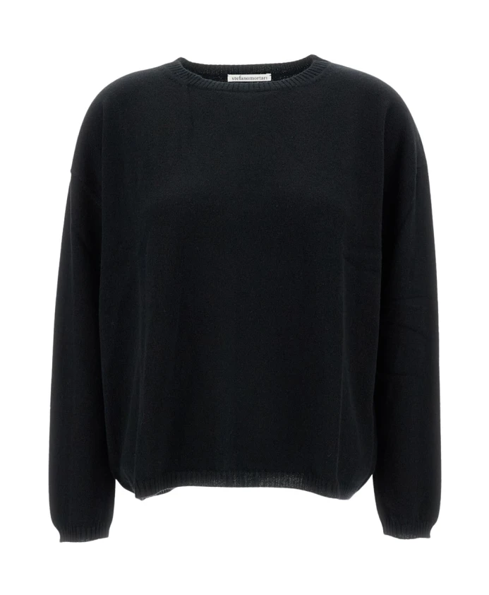 Кашемировый свитер с круглым вырезом Stefano Mortari, черный
Кашемировый свитер с круглым вырезом Stefano Mortari, черный