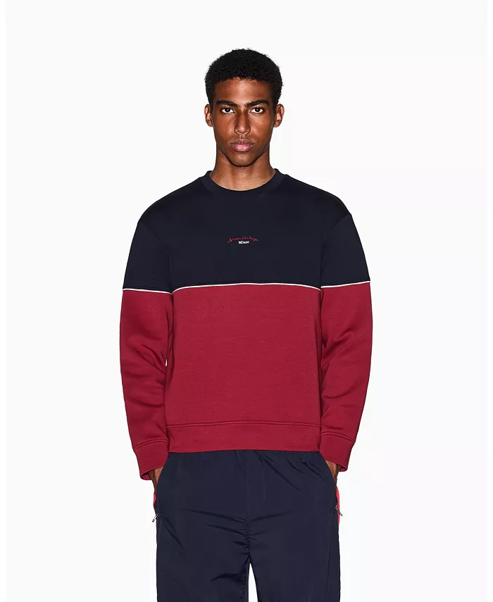 Мужская толстовка с круглым вырезом и вышитым центральным логотипом в стиле колор-блок A|X Armani Exchange, мультиколор
Мужская толстовка с круглым вырезом и вышитым центральным логотипом в стиле колор-блок A|X Armani Exchange, мультиколор