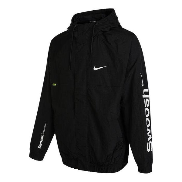 Куртка Men's Nike Alphabet Logo Printing Woven Hooded Jacket Autumn Black, черный 
Куртка Men's Nike Alphabet Logo Printing Woven Hooded Jacket Autumn Black, черный