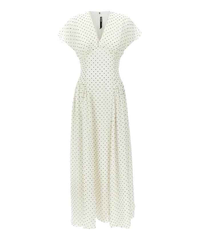 Длинное платье в горошек Rotate Birger Christensen, белый
Длинное платье в горошек Rotate Birger Christensen, белый