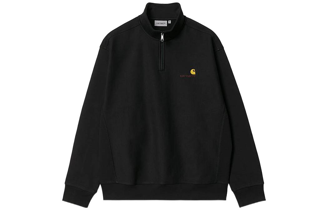 Полузип худи с американской надписью Carhartt WIP, черный
Полузип худи с американской надписью Carhartt WIP, черный