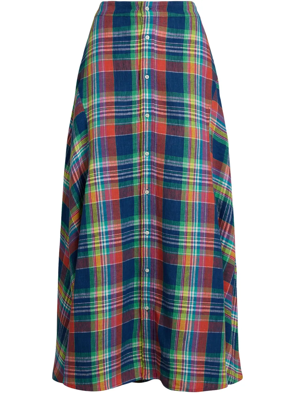 Льняная юбка в клетку POLO RALPH LAUREN, красный 
Льняная юбка в клетку POLO RALPH LAUREN, красный