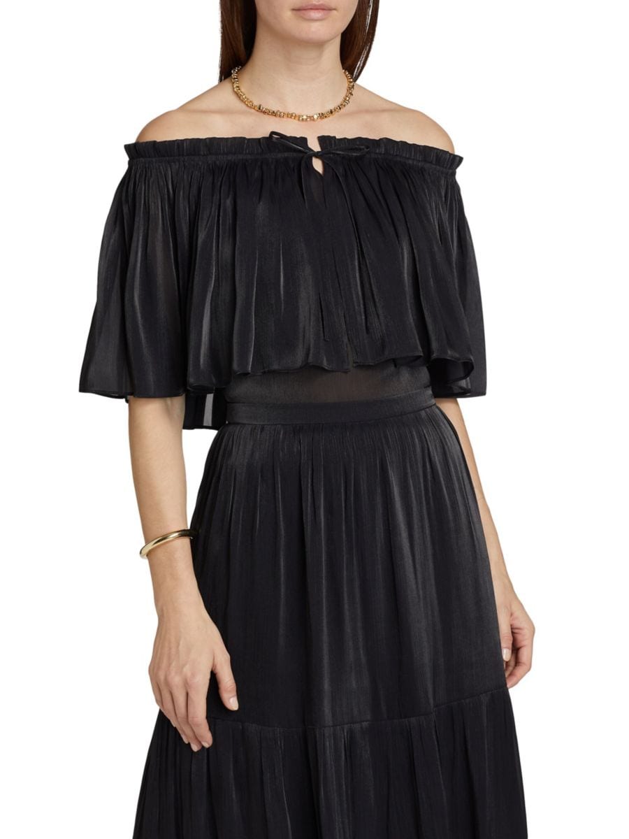 Блузка Mads с открытыми плечами Kobi Halperin, черный
Блузка Mads с открытыми плечами Kobi Halperin, черный