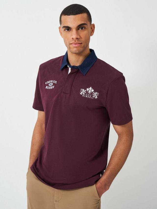 Хлопковая поло с коротким рукавом в стиле пэчворк Crew Clothing, Burgundy Red
Хлопковая поло с коротким рукавом в стиле пэчворк Crew Clothing, Burgundy Red